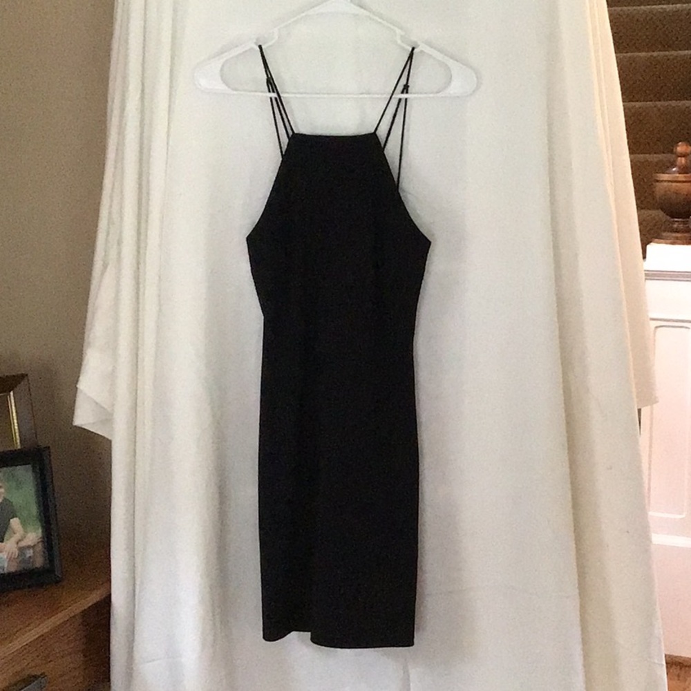 Strapped black dress